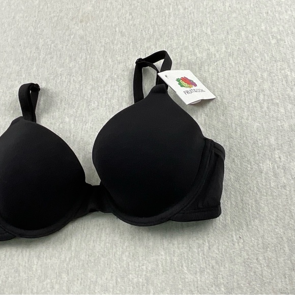 FRUIT OF THE LOOM UNDERWIRE WOMEN’S T-SHIRT BRA SIZE: 34 A COLOR: BLACK - Picture 3 of 7